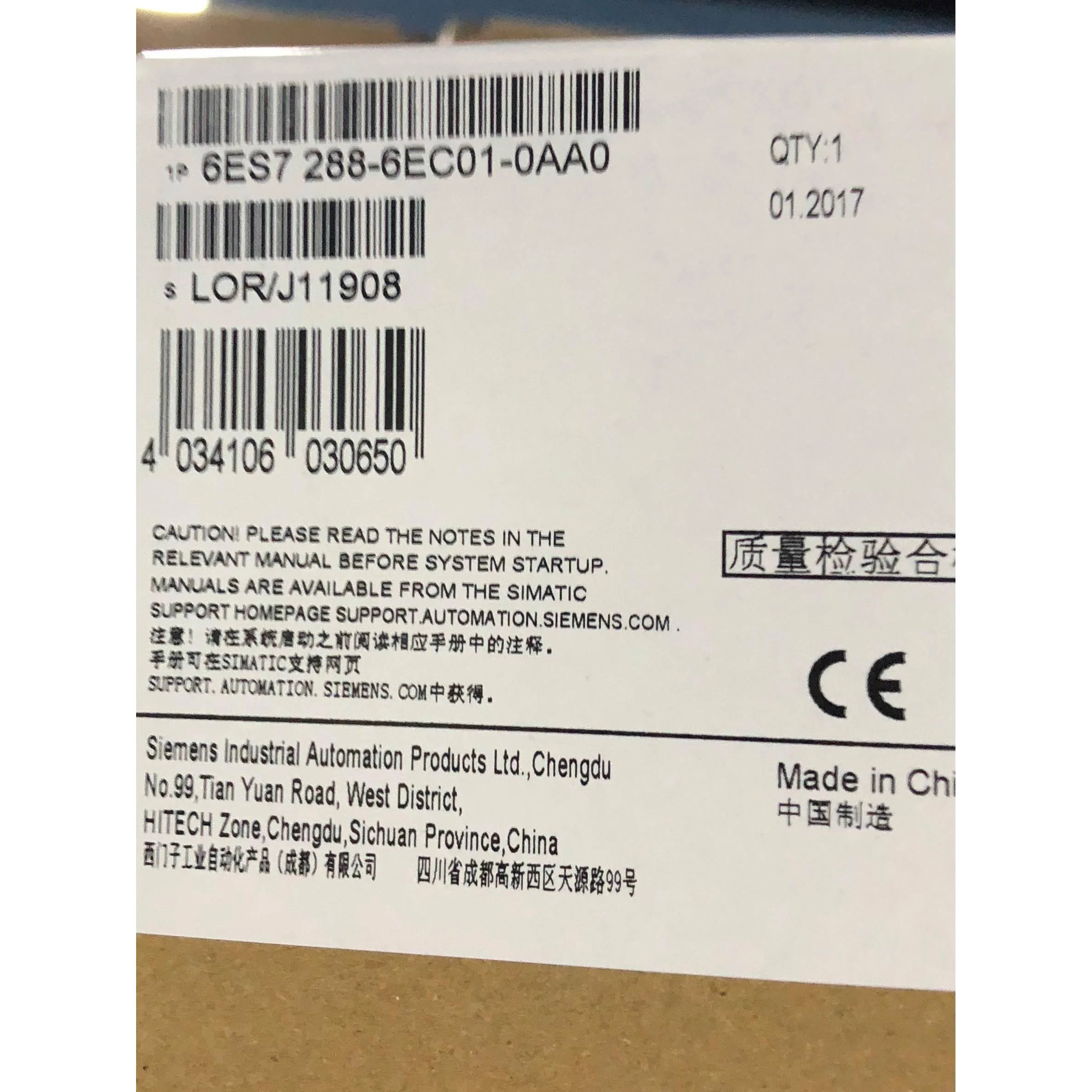 非实价议价议价6ES7288-6EC01-0AA0IO扩展电缆长度1米全新原装S7-