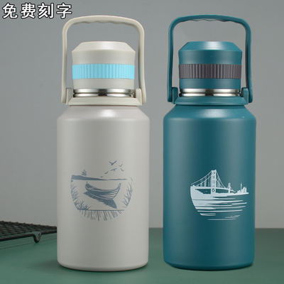 弹盖泡茶316不锈钢保温杯户外