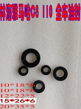 适用于建设雅马哈JYM110 F8 E8 C8JS110-B-J-X6-9C C8110全车油封