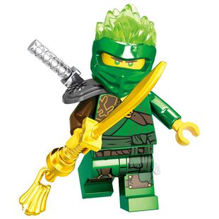 新品幻影忍者第11季积木人仔儿童拼装玩具火焰头发劳埃德凯杰绝版