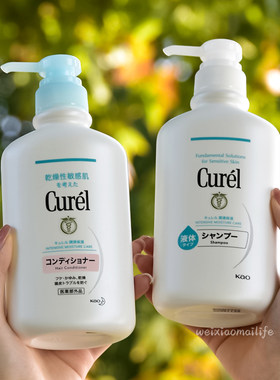 日本花王珂润保湿抗毛躁洗护套装