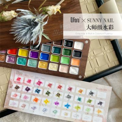 QJforu奇迹喵喵&SUNNY NAIL晴天老师联名美甲专用大师级水彩[A]