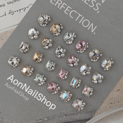 AON美甲成品堆钻指甲装饰