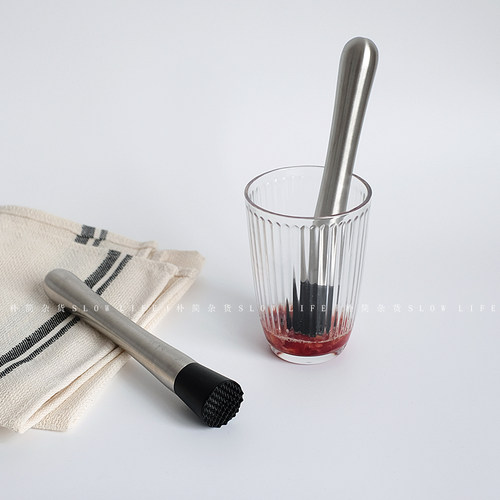 不锈钢捣汁棒冰夹捣泥器