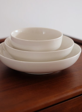 简约陶瓷饭碗家用菜盘意面盘