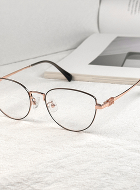 张元英同款miu系书呆子近视眼镜女高级感素颜可配高度数近视58249