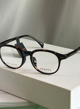 【2025新款】施洛华眼镜素颜圆框近视眼镜减龄百搭可配度数 SF805