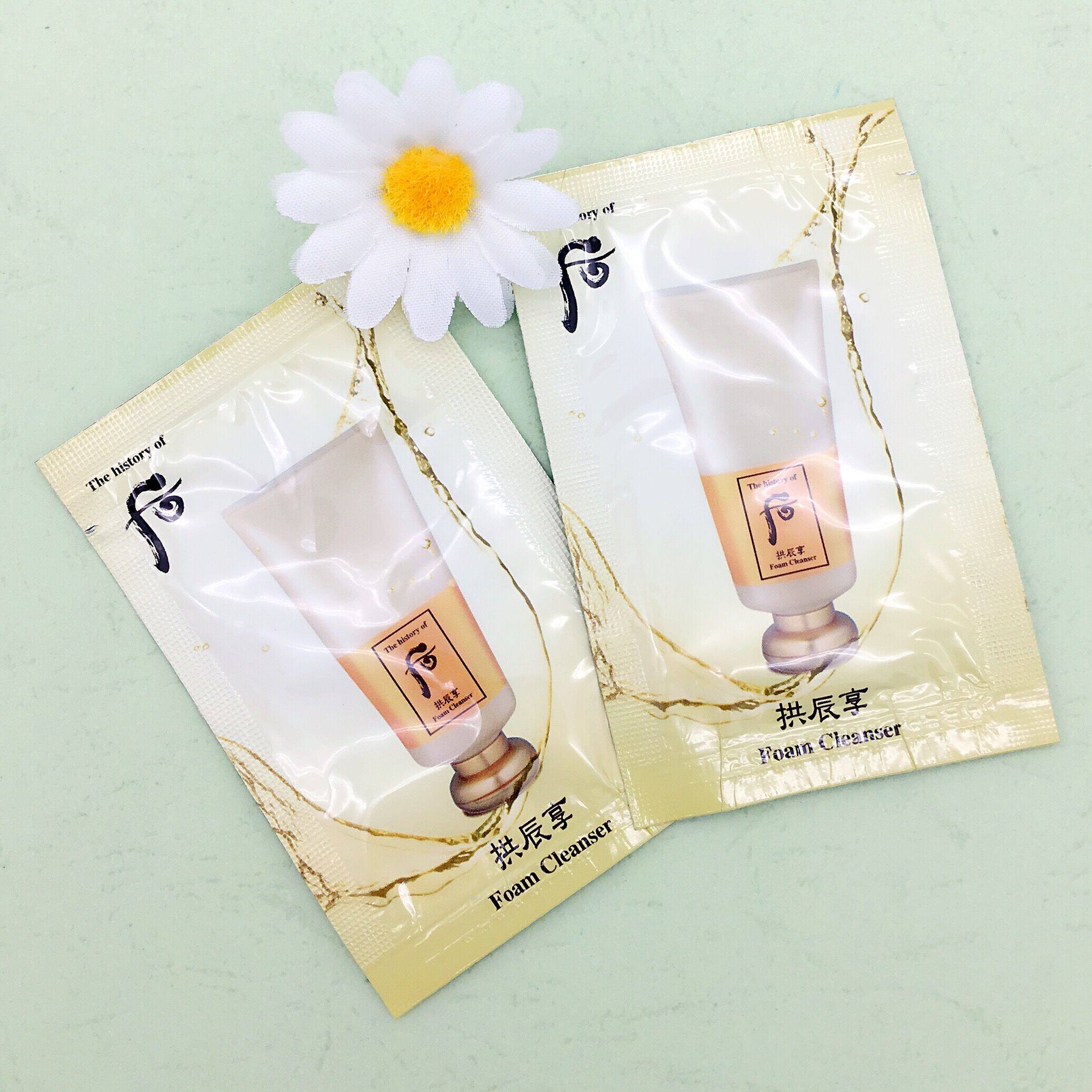 韩国新款whoo后拱辰享洗面奶泡沫洁面膏韩方草本小样温和保湿滋润