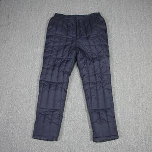 休闲裤 加厚保暖棉裤 爸爸装 防寒裤 男士 白鸭绒压格内胆羽绒裤 冬季