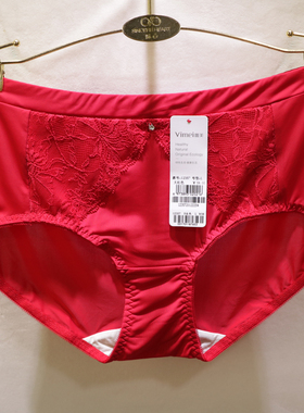 唯美12357宽腰牛奶丝轻奢性感蕾丝包臀速干女士中腰三角内裤12355