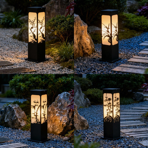 新中式户外防水草坪灯太阳能地灯