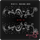 花边烫图厂烫钻图案 烫钻辅料配件烫画DIY水钻成品图 衣服钻贴服装