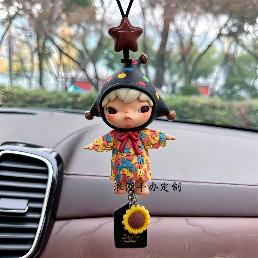 正版HIirono小野回声系列泡泡玛特汽车车挂件后视镜吊坠车载好物