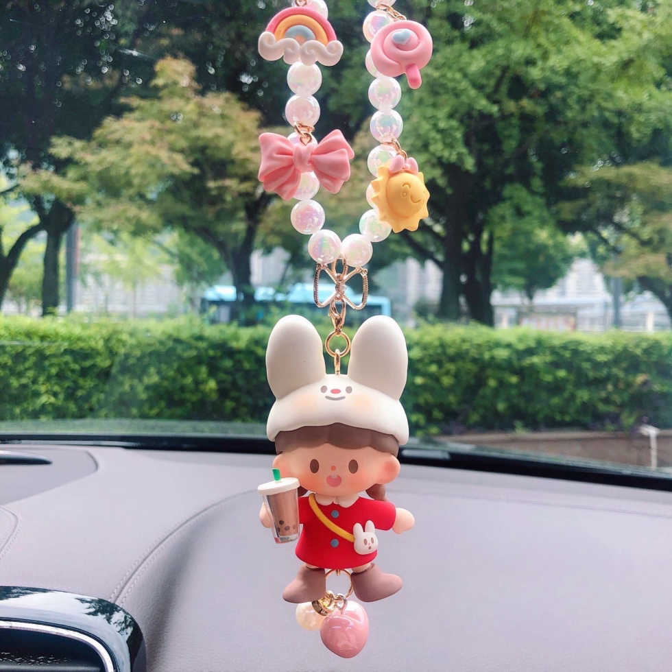 正版卓大王系列汽车车内后视镜车挂链挂坠手工定制车载吊坠吊饰