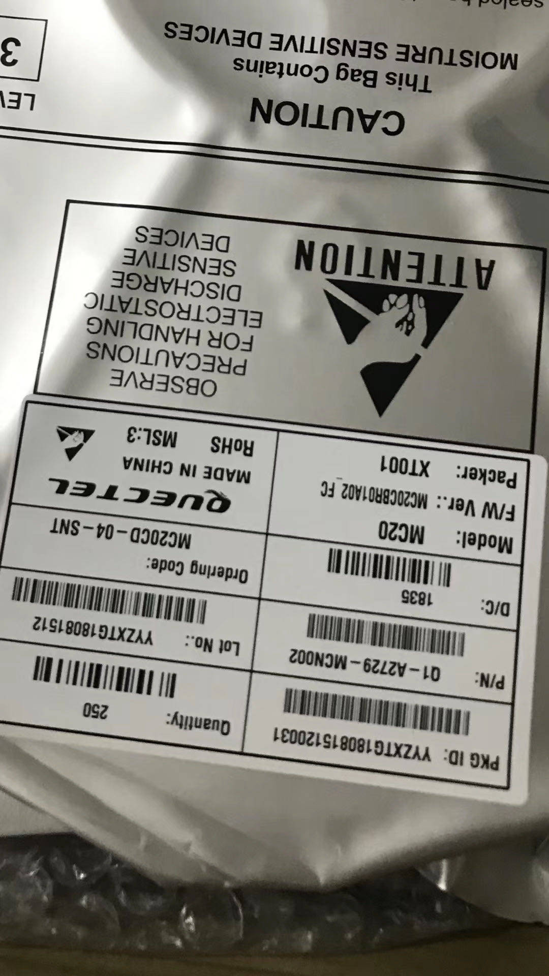 MC20CD-04-SNT 全新原装GPRS+GPS/北斗定位2G模块IC芯片集成电路