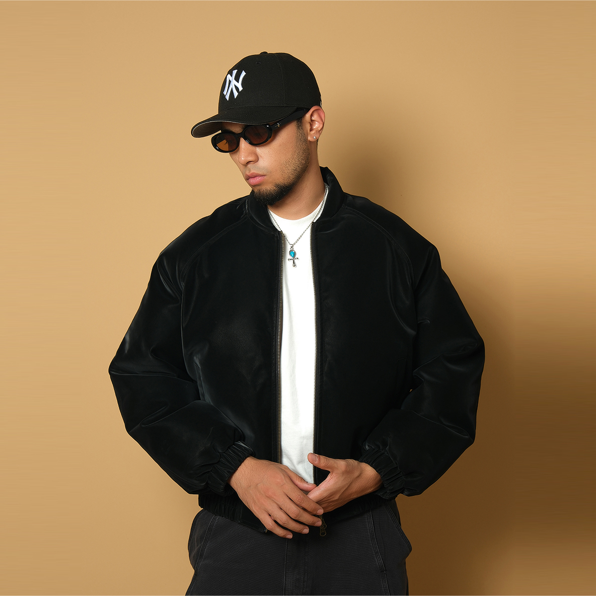 ComicTree冬季皮ma-1棉袄