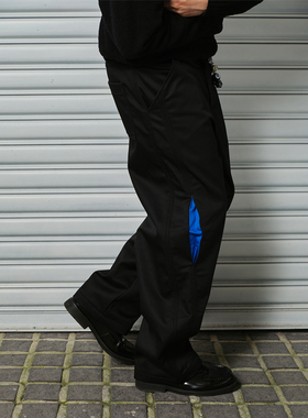 ComicTree C.t 25冬工装蓝刃开口加绒直筒长裤男卫裤休闲保暖裤子