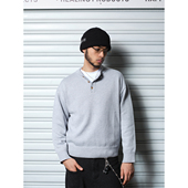 ComicTree 百搭毛衣 羊毛混纺亨利领高级内搭休闲男士 C.t 2025冬季