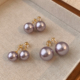 馒头珍珠耳钉女2026新款 轻奢气质耳环高级感小众大气独特耳饰 爆款