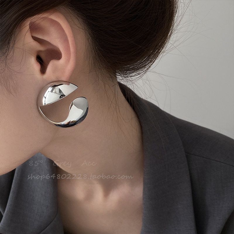 夸张欧美风不规则镂空金属耳环女ins冷淡风轻奢耳钉小众设计耳饰,饰品/流行首饰/时尚饰品新,耳钉,淘宝优惠券,粉丝福利购,淘宝优惠卷