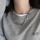 轻奢高级感施家真多麻灰珍珠锆石项链女小众设计重工锁骨链毛衣链