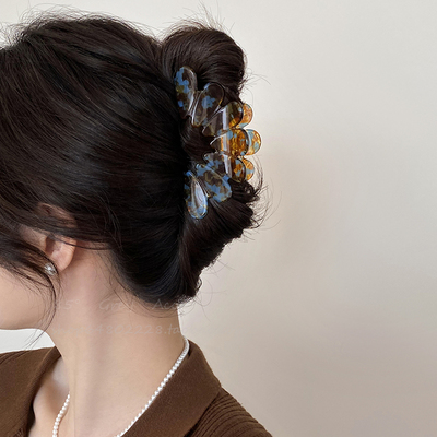 法式优雅气质花瓣发夹