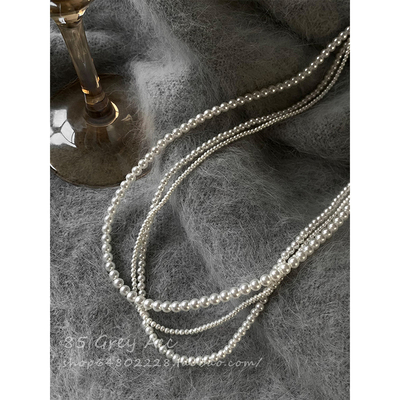 珍珠母贝锁骨链女轻奢高级感