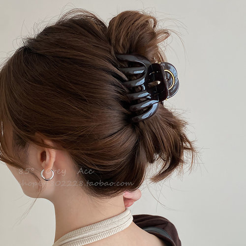 高级感中号南瓜抓夹女小众