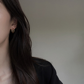 小众设计感耳饰 复古风气质耳钉韩国简约个性 高级感短款 耳环女法式