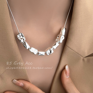 碎银几两~小众轻奢项链女ins新款设计高级感秋季锁骨链冷淡风颈链