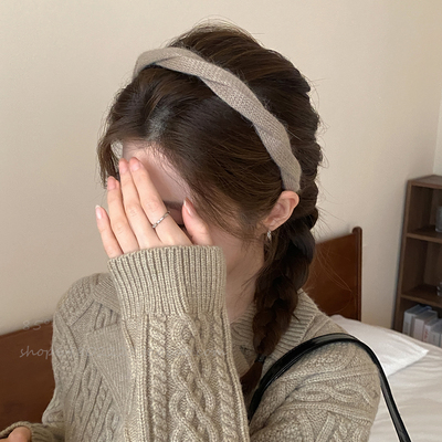 毛线编织麻花针织发箍女2025新款
