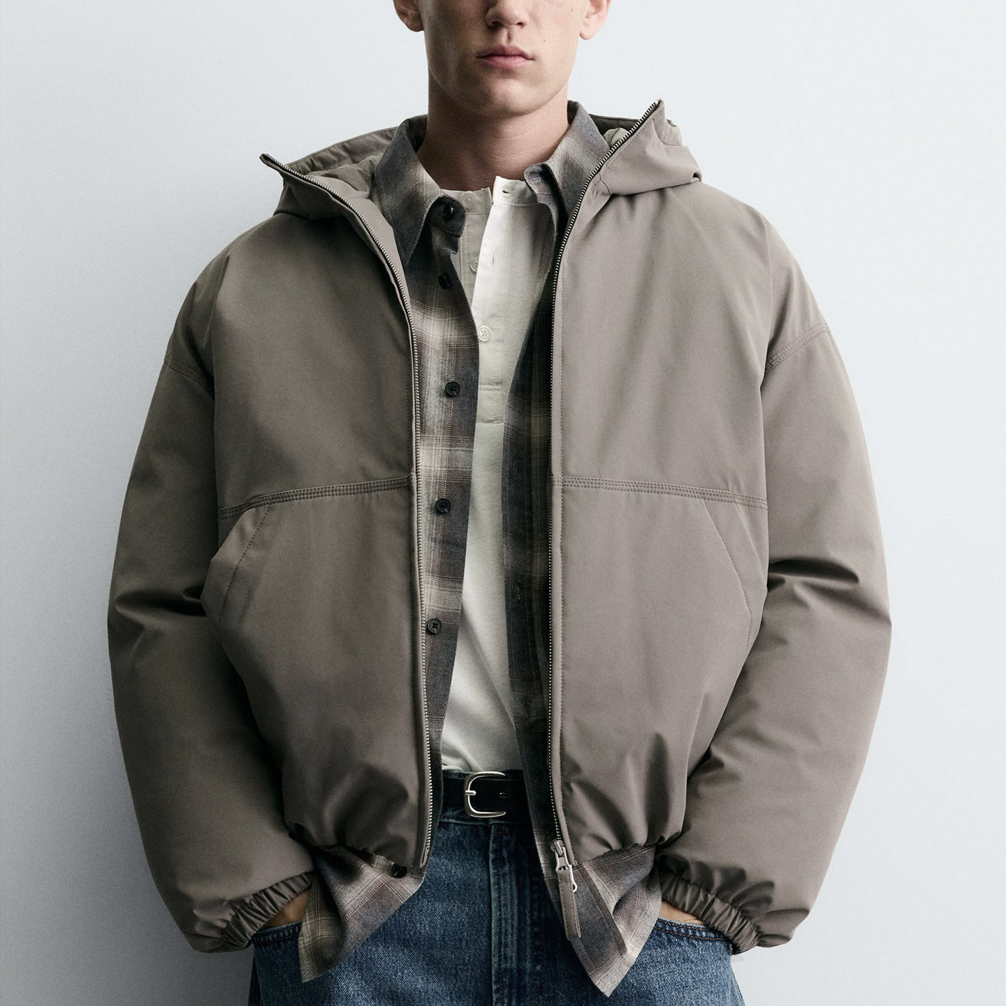 西班牙单！冬季新品 男装 宽松科技面料棉服夹克外套 8281405 706