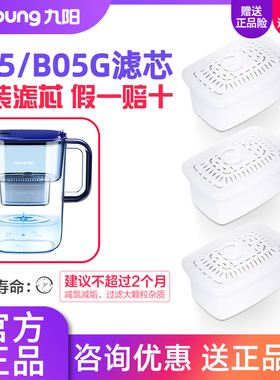 九阳净水壶JYW-B05/B05G滤芯 家用滤水壶净水杯滤水器滤芯
