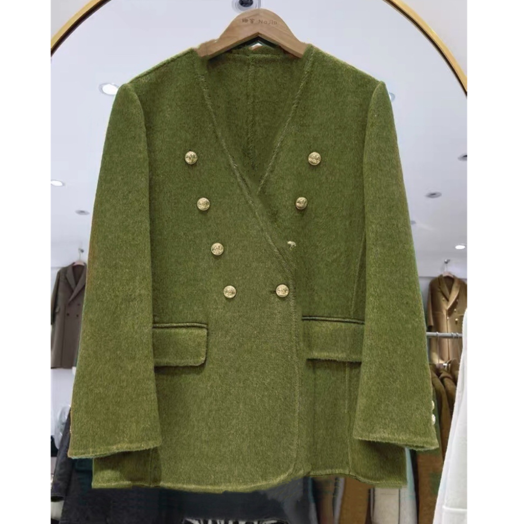 双面呢小香风羊毛呢西装外套女秋冬2025新款高级感休闲毛呢子上衣