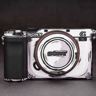 E10 磨砂3M A7C2相机保护贴膜SONY 2D版 a7c二代 E1贴纸 A6700 A7CR 适用于索尼A7C 美本堂