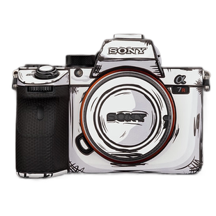 美本堂 适用于索尼A7M4\M3\R5相机保护贴膜SONY A75机身贴纸 A7S3\A7M2\FX30 2D版贴皮3M
