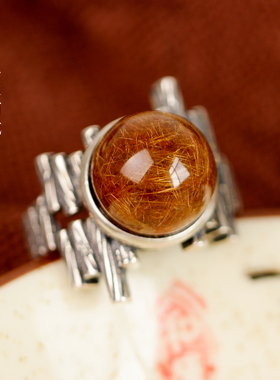 铜发晶事业有成强化信念戒指