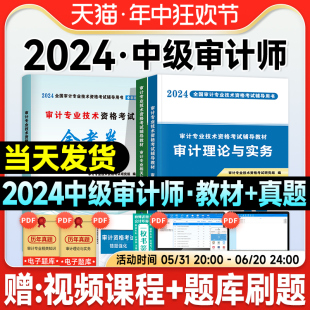 中级审计师考试辅导用书审计理论与实务专业相关知识官方教材历年真押题库模拟试卷全套2024年审计专业技术资格考试 2024年新大纲版