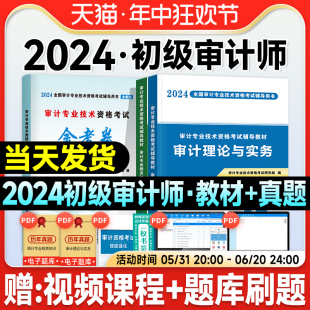 2024年新大纲版 初级审计师考试辅导用书审计理论与实务专业相关知识官方教材历年真押题库模拟试卷全套2024年审计专业技术资格考试