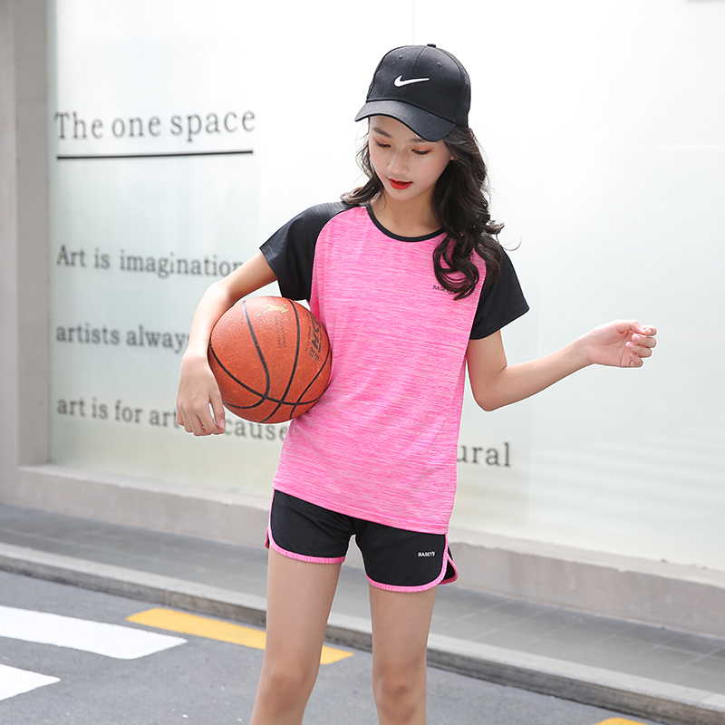 儿童速干羽毛球服套装女大童小学生夏季体育课跑步篮球运动训练服