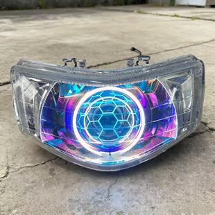 福喜巧格国三大灯总成改装Q5海5LED双光透镜天使恶魔氙气灯