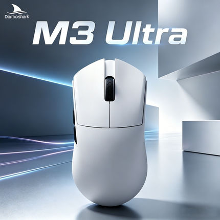 Darmoshark 达摩鲨 M3Ultra三模无线电竞鼠标PAW3950旗舰8K轻量化