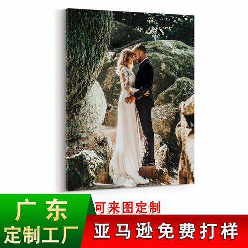 现代简约客厅挂画喷绘帆布画芯