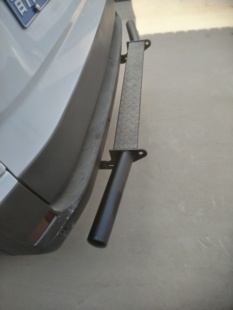 福田图雅诺吉象后加厚保险杠不锈钢踏板防撞护杠后护杠后上车踏板