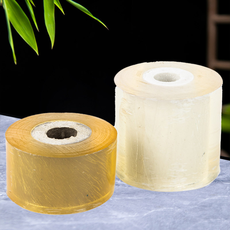 嫁接膜专用膜PVC无需打结薄膜盆景嫁接绑带果树苗木包扎带 粘膜