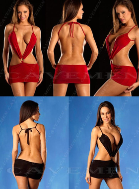 夜场桑拿技师晚礼服超短夜店性感KTV女装透视连衣裙长裙工作服骚