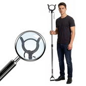 校园安保器材幼儿园防暴器材安防装 备带钥匙锁伸缩抓捕器防暴脚叉