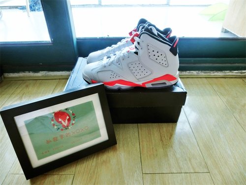 AIR JORDAN 6 乔6樱木花道红外线aj6红外线高帮gs 384665-123
