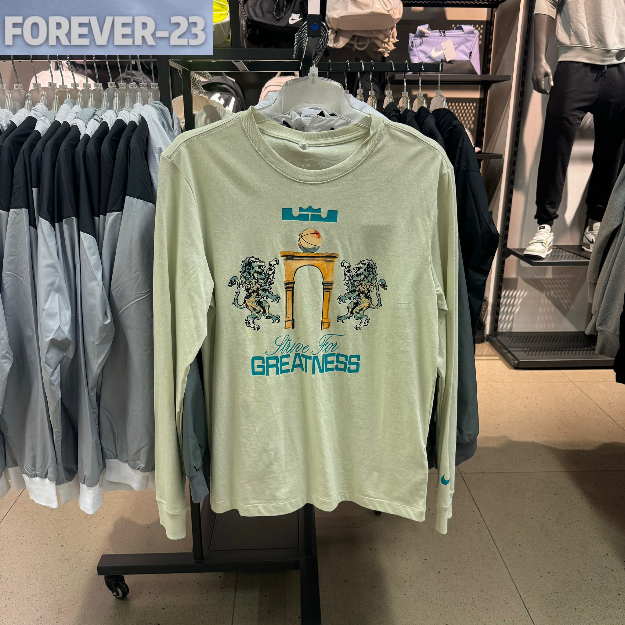 Nike Lebron 2 LeBron 男篮球运动柔软纯棉圆领长袖T恤FQ4909-020