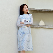 温婉修身 不.退换5 旗袍 杏花天影 前世今生复古新中式 24QDC 102